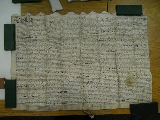 The 1617 Grant by Anthony Parker to Nicholas Towneley of Habergham (LRO DDB acc 6685, Box 14, bdl 2) reproduced by kind permission of Lancashire Archives and Robert Parker of Browsholme Hall The 1617 Grant by Anthony Parker to Nicholas Towneley of Habergham (LRO DDB acc 6685, Box 14, bdl 2) reproduced by kind permission of Lancashire Archives and Robert Parker of Browsholme Hall